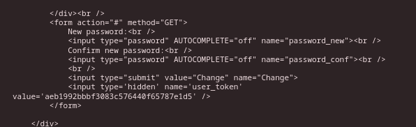 Output of JavaScript pulling HTML of a page to extract the user token