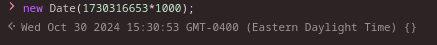 JavaScript to see the session ID is a Unix epic time