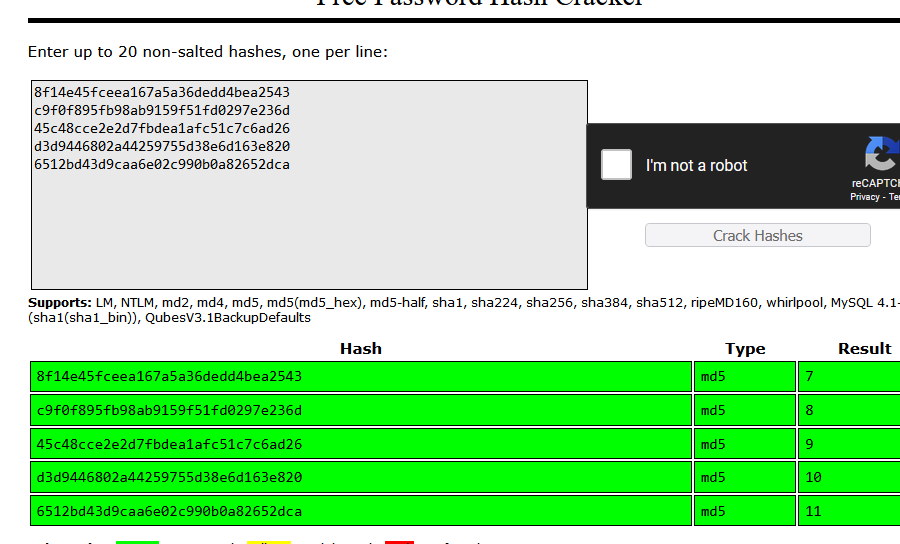 Cracking sequentially generated hashes